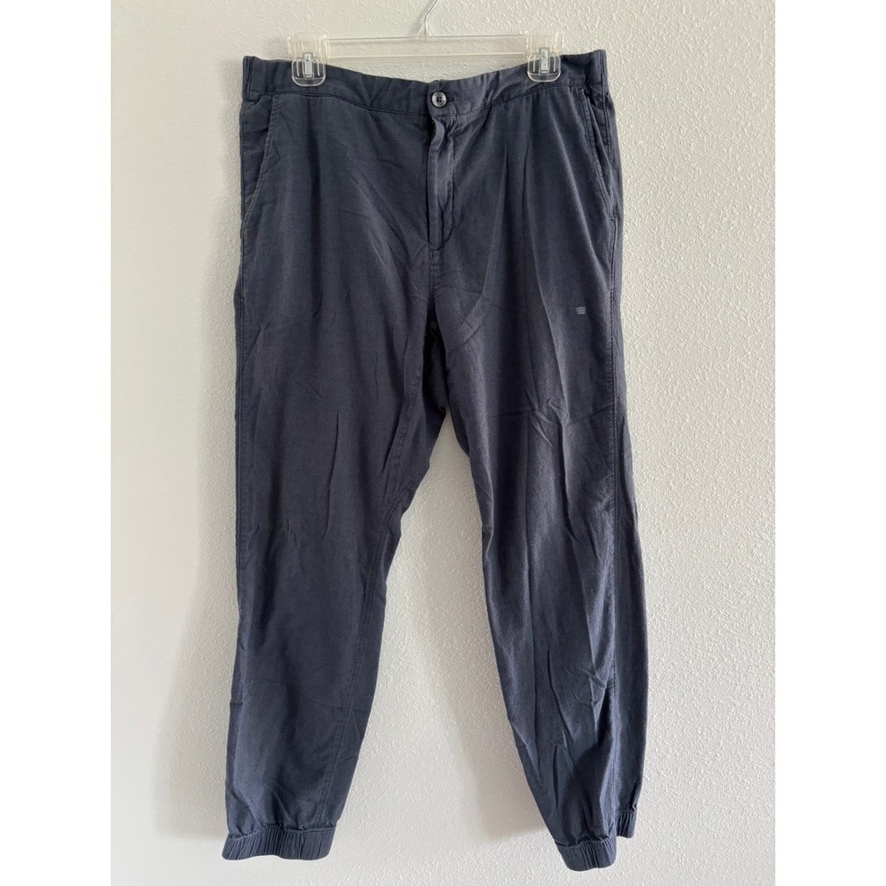Mack Weldon Jogger Pants Mens Large Blue Relaxed Lounge‎ Casual Resort Travel